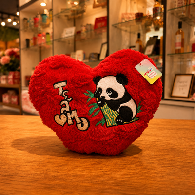 Almofada Coração Panda Carinho