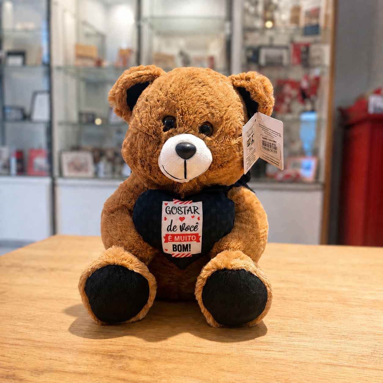 Urso na Cor Marrom Gostar de Você é Muito Bom!