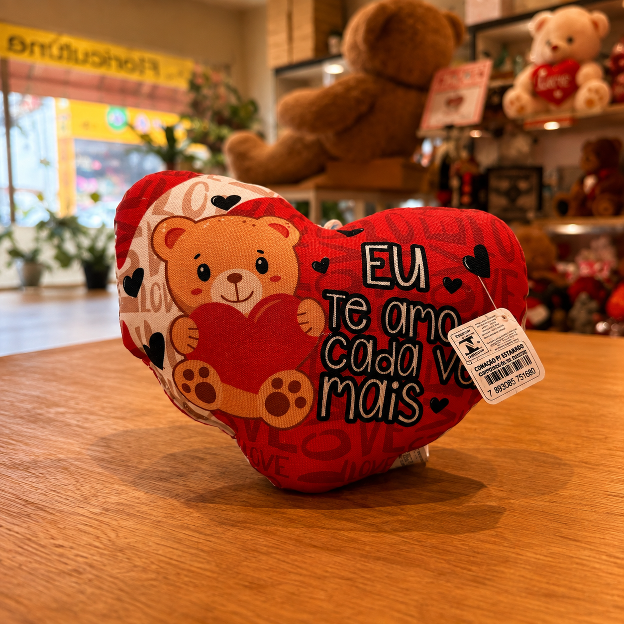 Almofada Coração P Eu Te Amo Cada Vez Mais