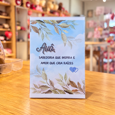 CARTÃO AVÔ SABEDORIA QUE INSPIRA
